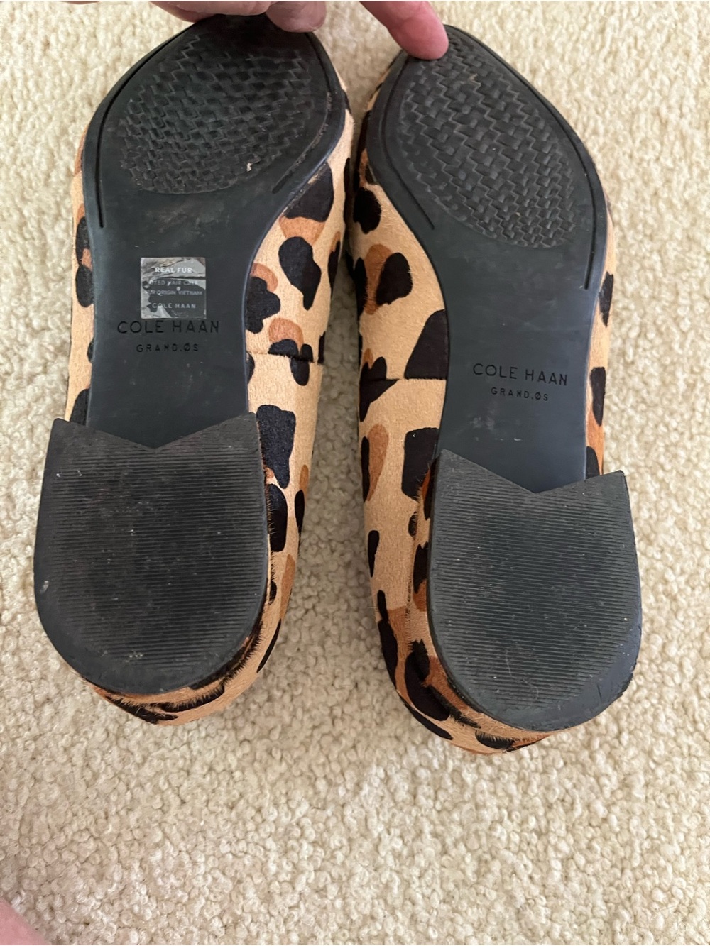 Cole Haan Leopard Print Pointed Toe Flats - Picture 5 of 6